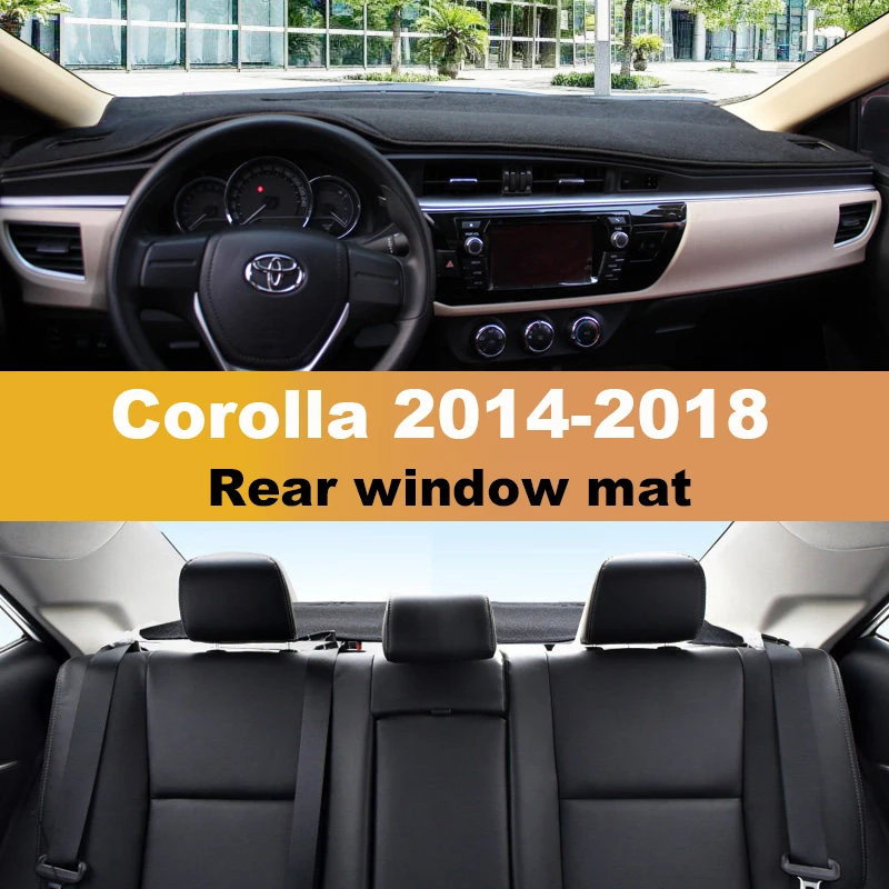 Car Dashboard Avoid Light Pad Instrument Platform Cover Mats Carpets LHD For Toyota Corolla E150 E180 2006-2015 2016 2017 2018