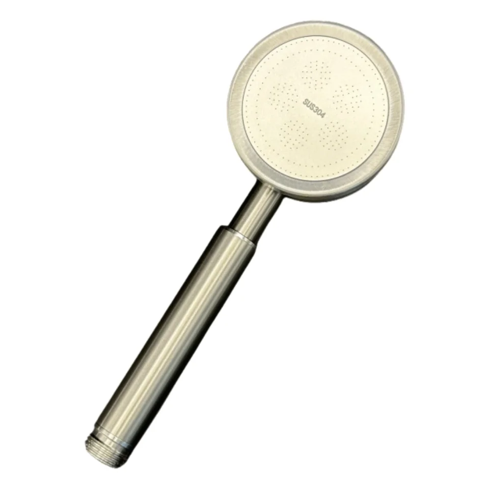 

1 шт. ручная душевая лейка из нержавеющей стали — высокое давление, универсальная резьба G1/2, простая установка, металлическая душевая насадка