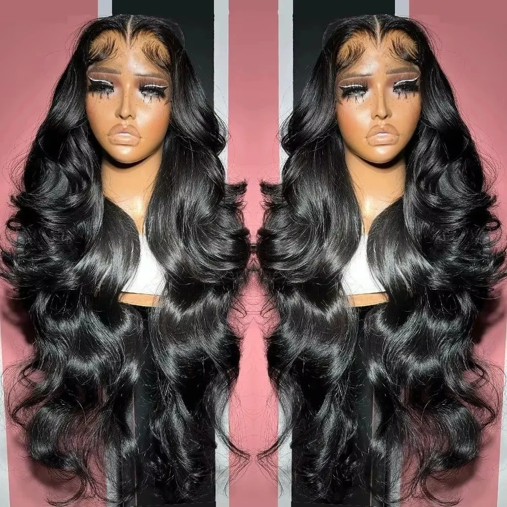 

40-дюймовый объемный волнистый 13x6 HD Парики из натуральных волос Парик из натуральных волос 13x5 Прозрачный парик фронта шнурка для женщин Предварительно выщипанные бразильские волосы