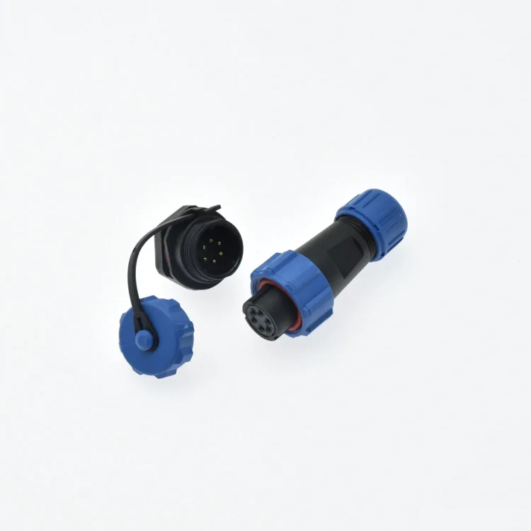 Impermeável 6-Core conector plástico, macho e fêmea conector, EL produtos, SP1310, S6 Matching, SP1312, P6, 2pcs