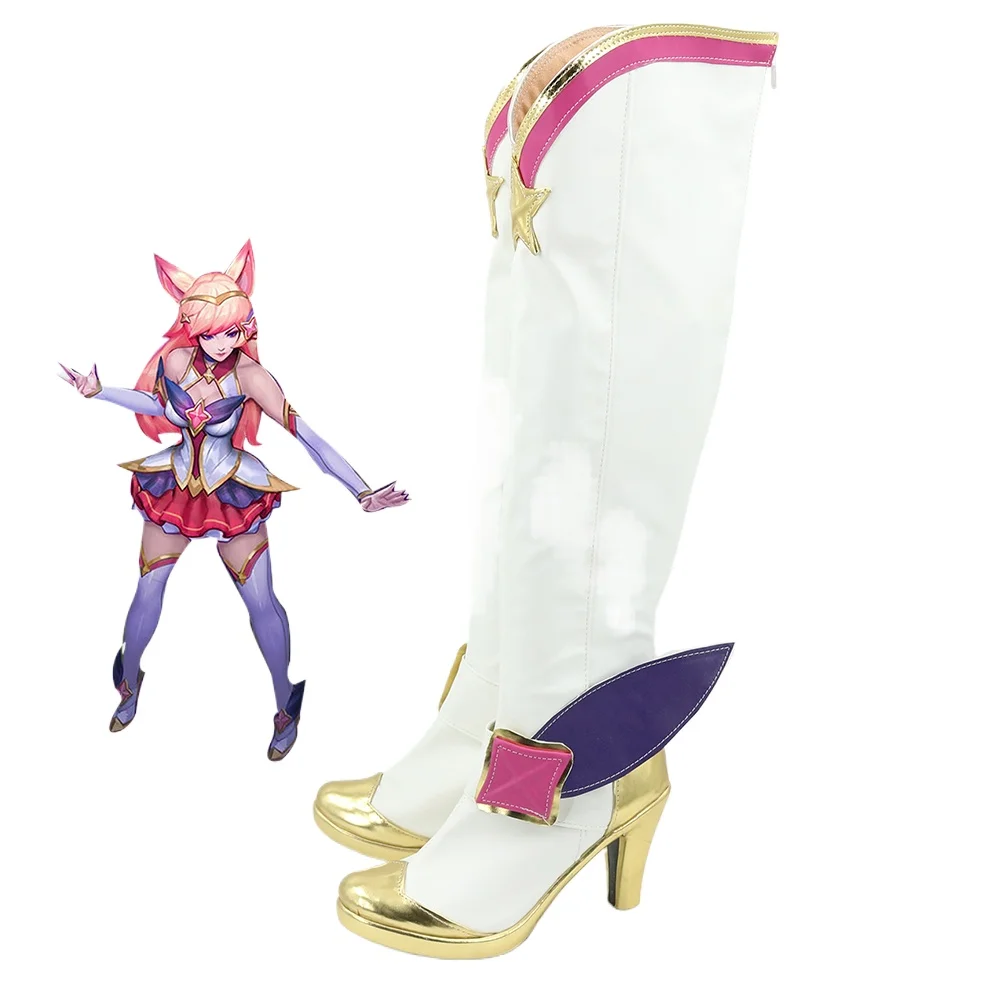chaussures-et-bottes-de-cosplay-lol-star-guardian-ahri-fabriquees-sur-mesure-pour-halloween