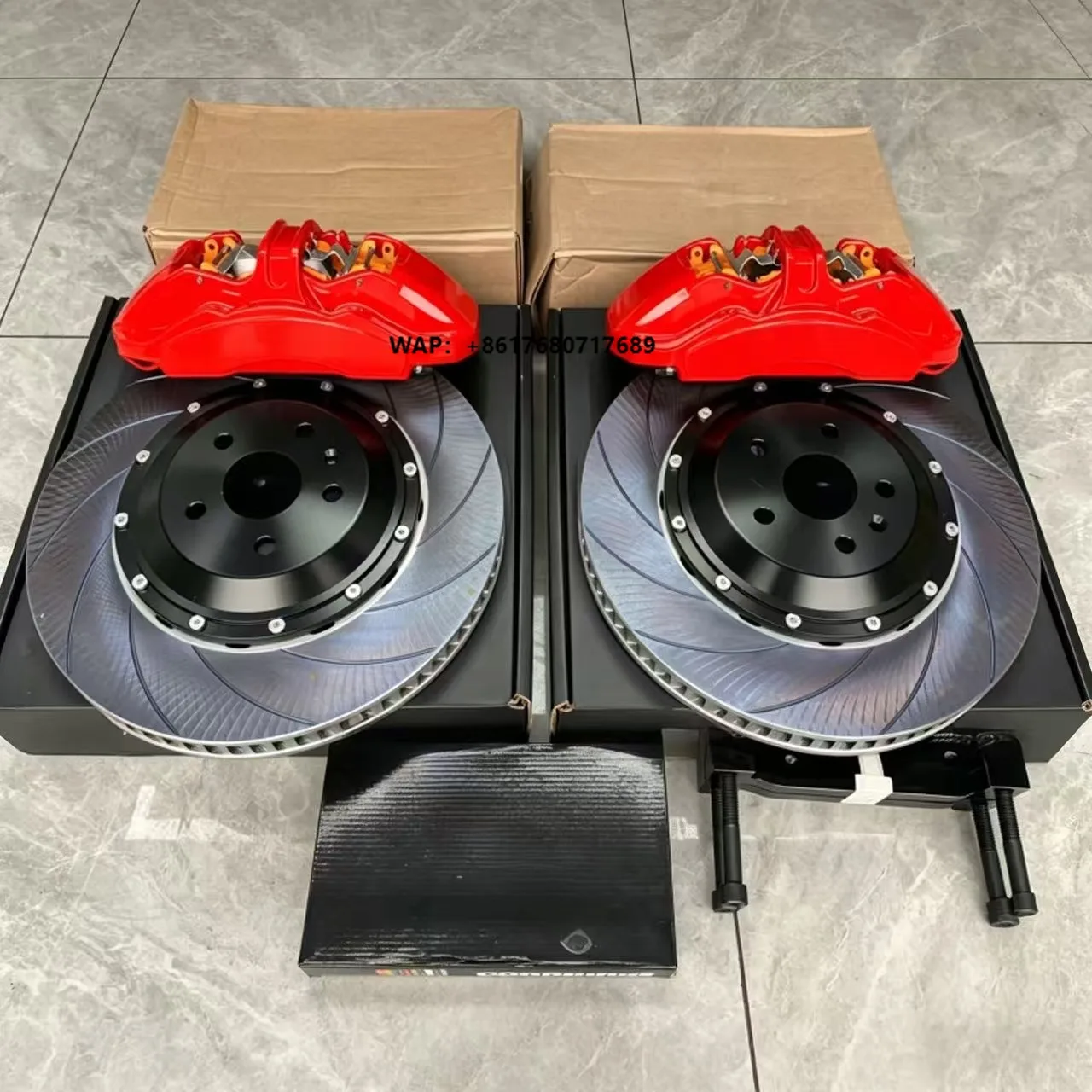 High Performance Big Brake Kit 6 Piston GT350 Auto Brake System18 Inch Wheels 355mm A4 A5 A6 A7 A8 Q5 X3 G08 X5 L7