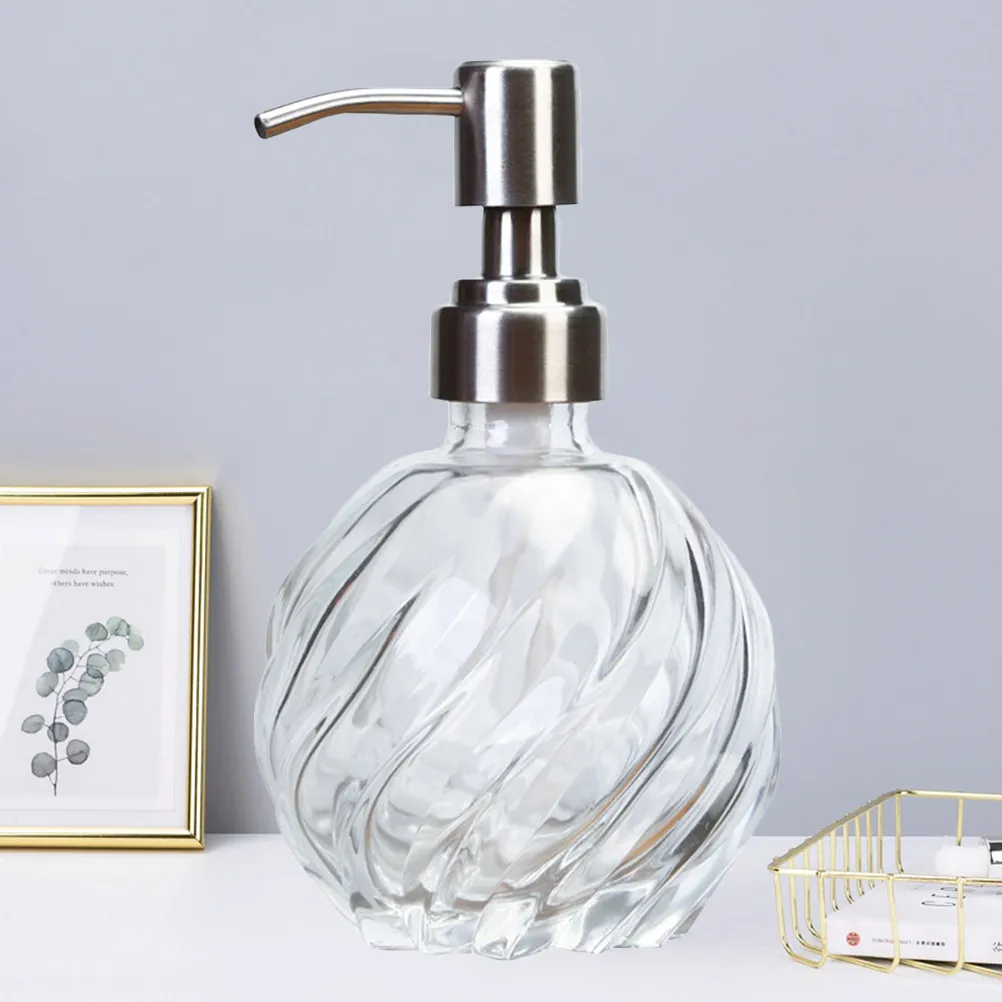

125Ml Lotion Subpackage Bottle Glass Refillable Pump Dispenser Portable Travel Bag Empty Glass Bottles