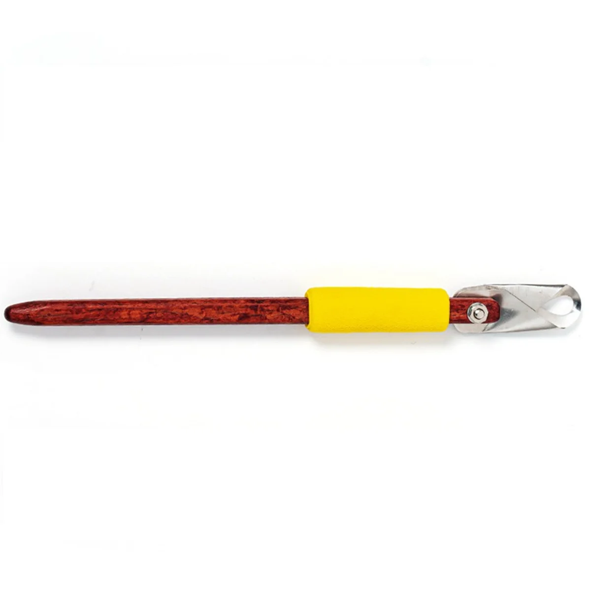 A83Z Pottery Carving Scraper Red Rosewood Handle Ring Single- Scraper DIY Ceramic Texture Scraping Texture Carving Tool C