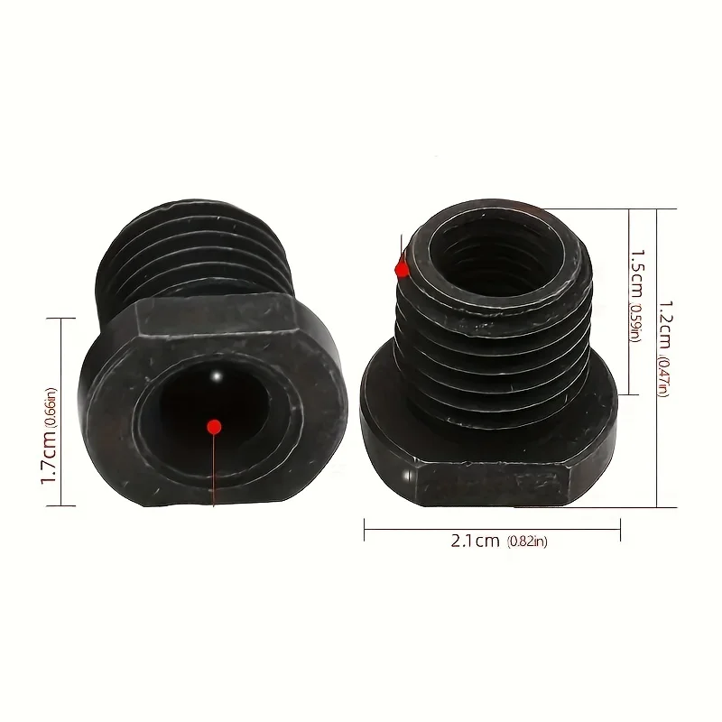 Adaptateur de fixation pour meuleuse d'angle, M10 à M14/M16, convertisseur de filetage de connecteur d'interface de polisseuse à changement rapide facile à installer