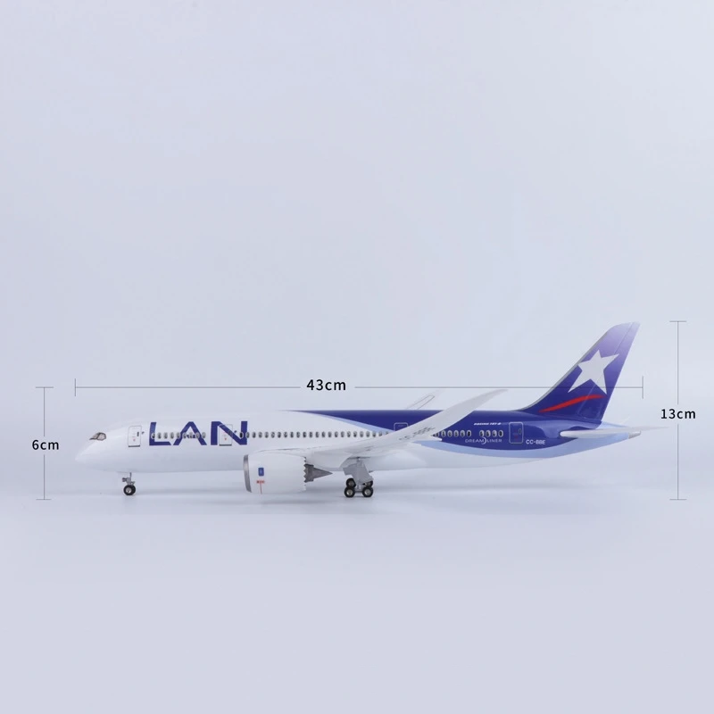 787 دريملاينر نموذج 1:150 مقياس LanChile LATAM الخطوط الجوية الراتنج طائرة مصغرة مع الضوء والعجلة لعبة طائرة تذكارية #4
