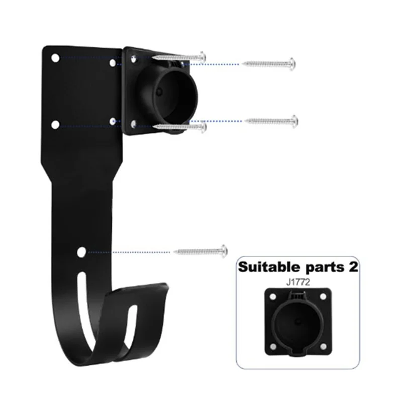 

Premium SAE J1772 EV Charger Holder Wall Mount EV Charger Holder For All J1772 EV Charger Models Charging Cable Holder