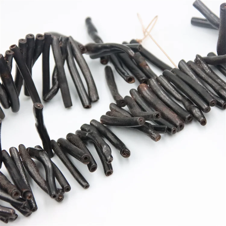 Irregular Tiny Branch Black Coral Bead Good Quality Charms for Jewelry Making Diy Tribal Necklace Earrings Accessories Gift Girl