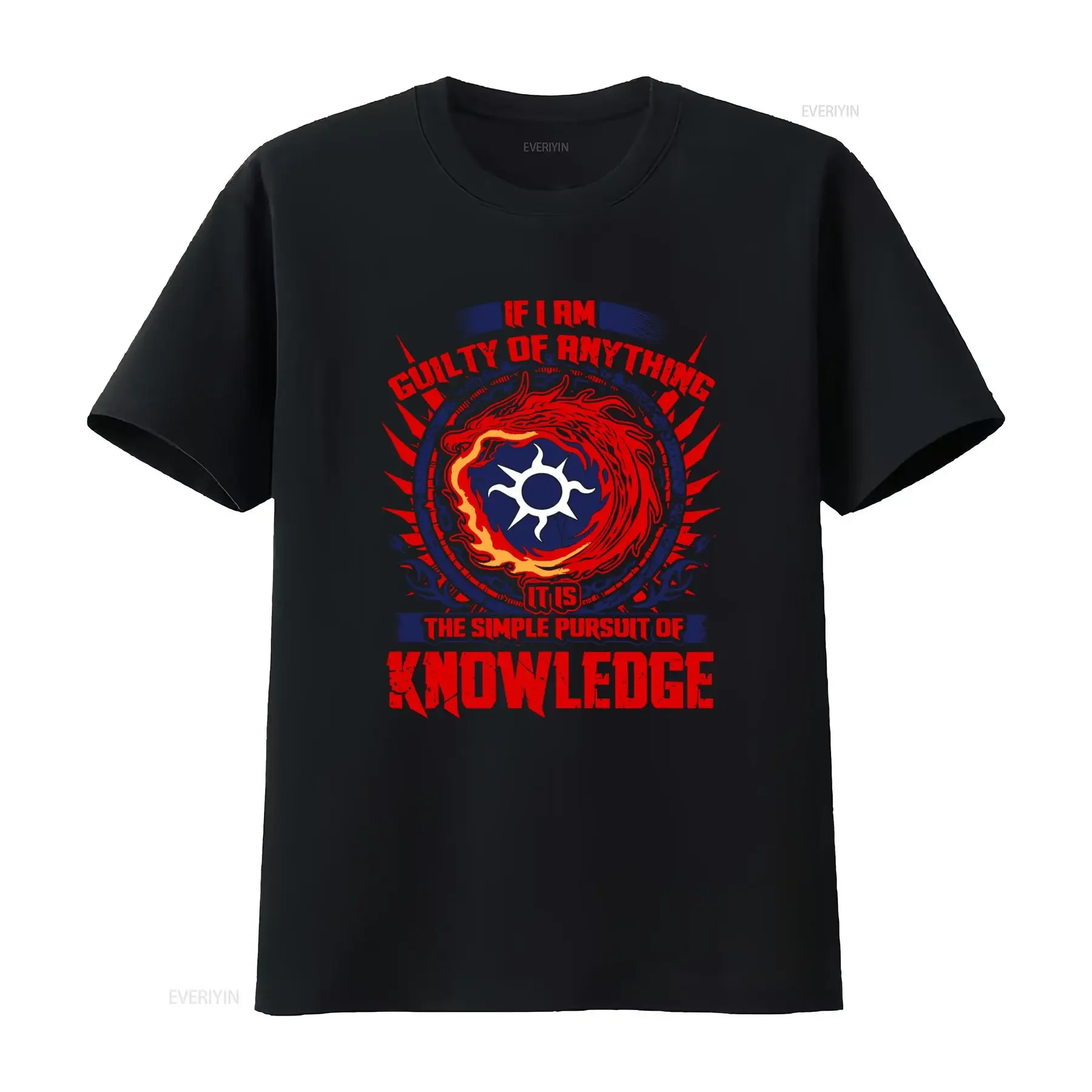 Made in USA Black Legion T Thousand Sons Shirt If I Am Guilty Of Pursuing Knowledge Design Sizes S 5XL vintage Washed Unisex