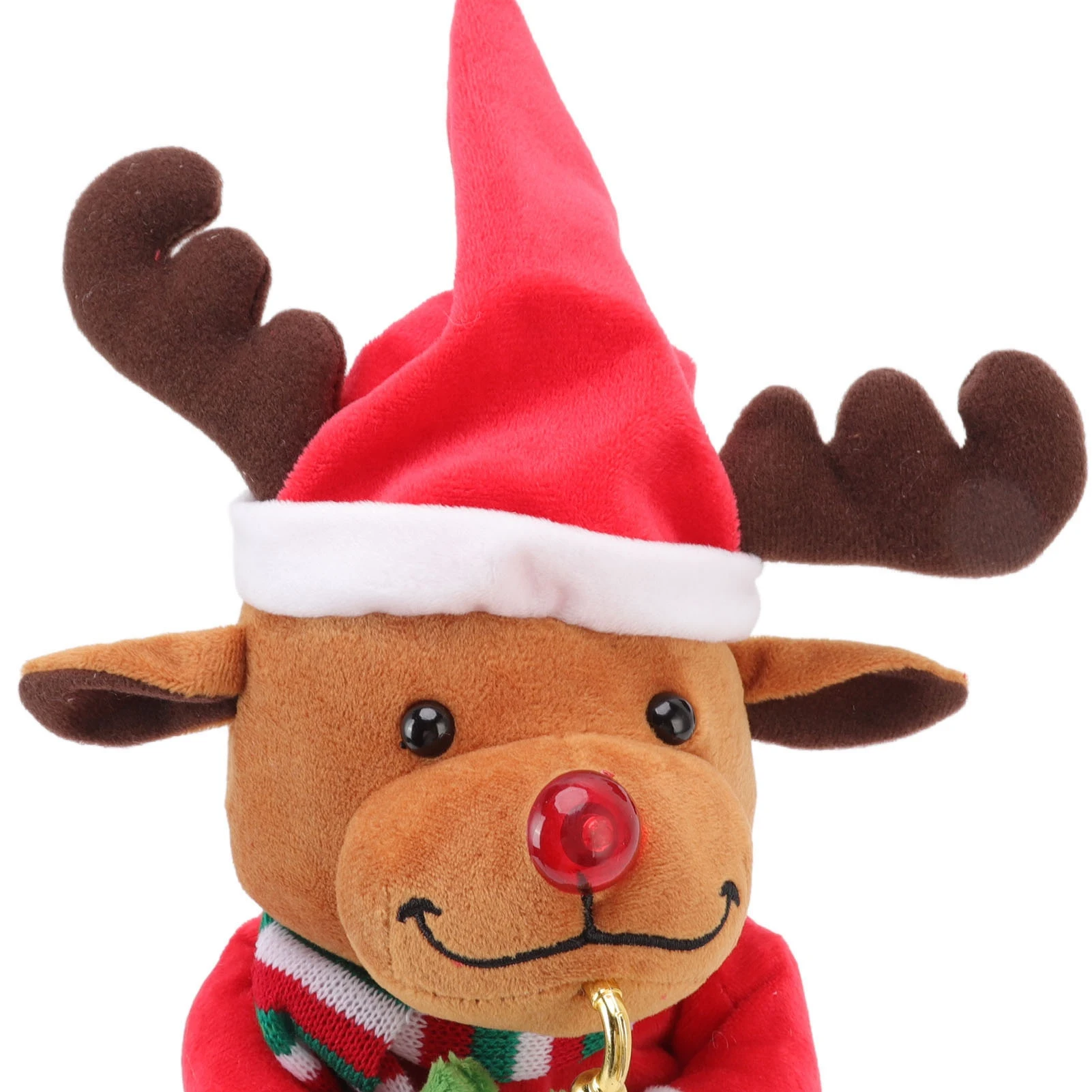 Swinging Motion Animated Christmas Battery Powered Festive Christmas Musical Cotton Filling Dancing Christmas