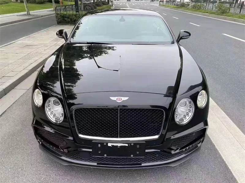 Used for the 15-17 Bentley Continental GT modified carbon fiber front bumper edge body kit  side skirts  rear diffuser