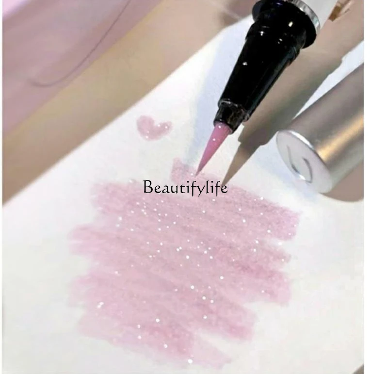 

Pink Pearlescent Eye Shadow Pen Liquid Eyeliner Outline Highlight Brightening Extremely Fine Pearl Waterproof Lasting