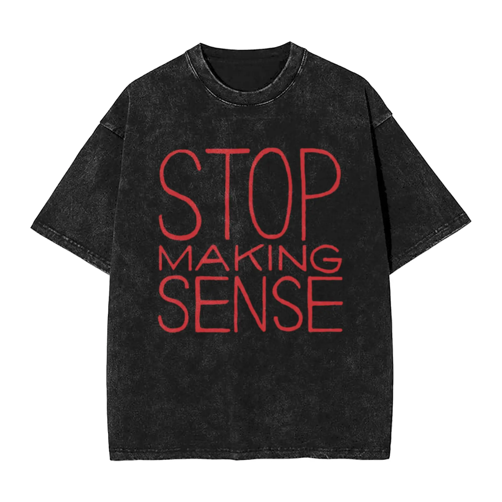 Stop Making Sense  Classic Chic A Vintage Oversized Cotton Unisex T-Shirts