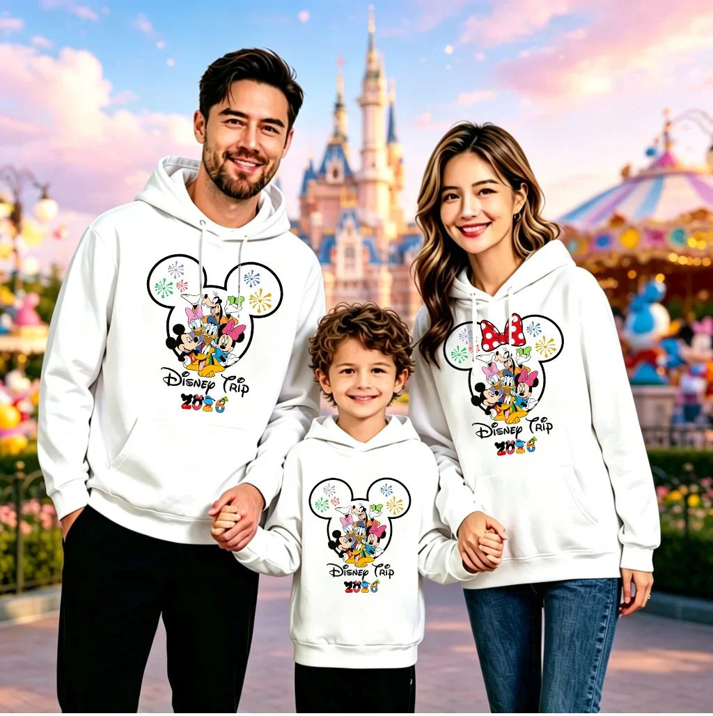 Autumn  Trip 2026 Family Matching Hoodie  Friends Print Women Men Kid Sweatshirt Land Vacation Pullover