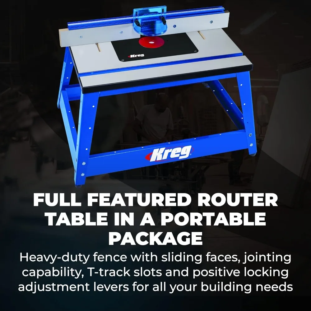 

PRS2100 Bench Top Router Table - Full Size Portable Router Table - Workshop Router Table - Workbench Accessory
