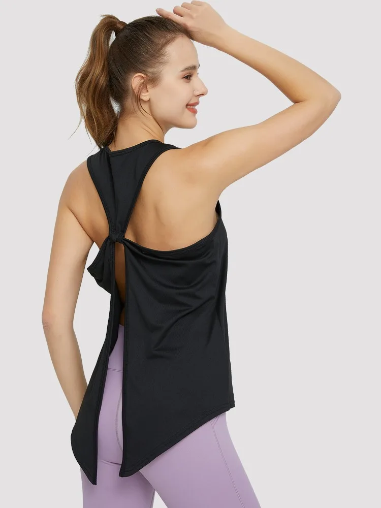 2024New 4Colors S-XL Sexy Sleeveless Blazer Women Loose Training Fitness Running Outdoor Gym Beauty Back Slimming Yoga Vest