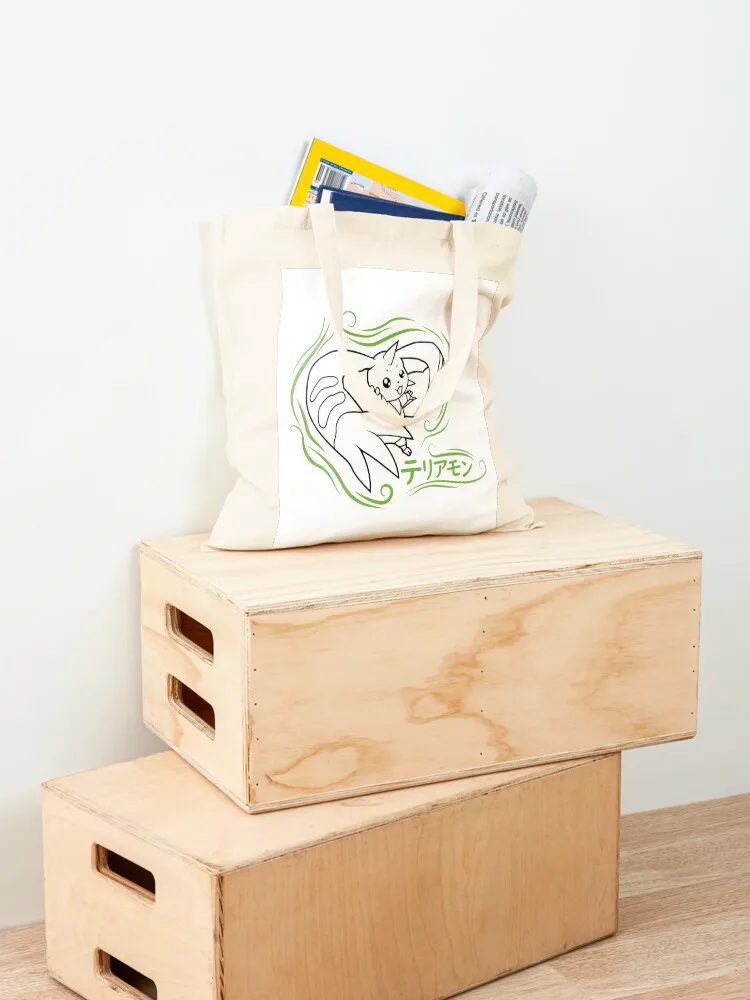 Terriermon Digimon Tamers Tote Bag eco pack hand bag ladies cute tote bag foldable reusable