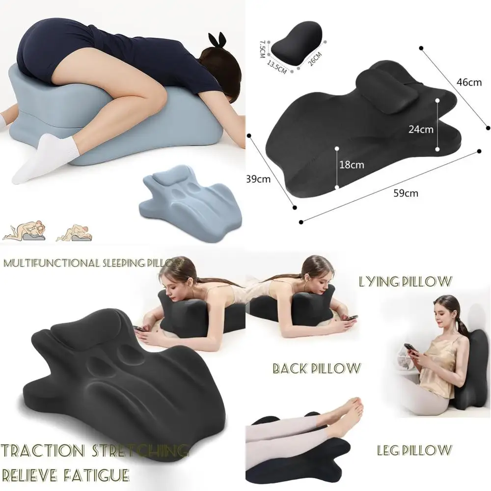 

Ergonomic Support Pillow for Couples - Chiromonk Posture Pillows, Multipurpose Sleep Aids with 27° Optimal Alignment