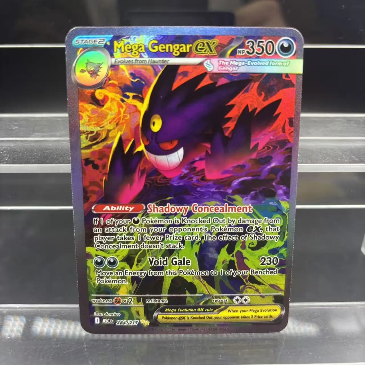 3개/세트 PTCG 메가 겐가르 드래고나이트 호울루차 영어 플래시 카드 뮤츠 리자몽 DIY 자체 제작 애니메이션 컬렉션 카드