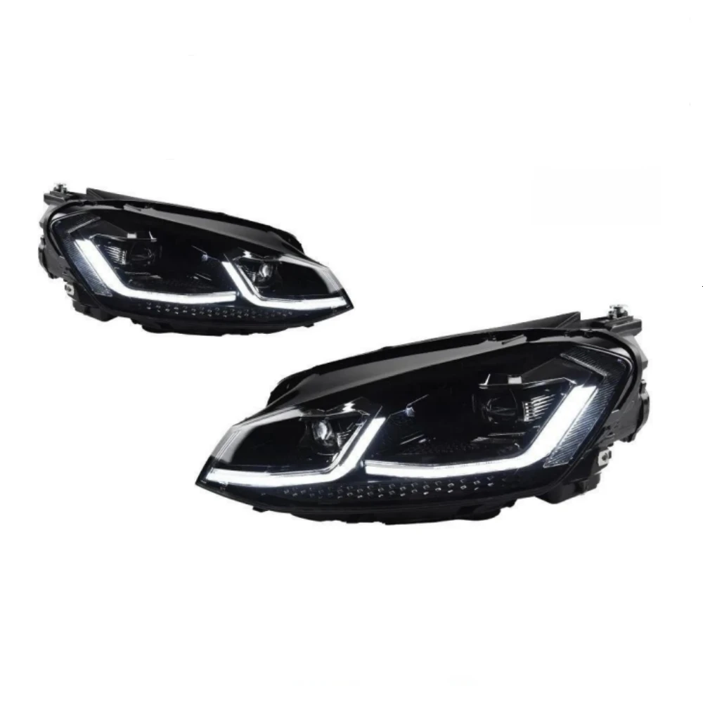 Car Head Lamps For VW Golf 7 MK7 Headlight 2013-2017 Sequential Turn Signal Animation Daytime Projector Lighthouse