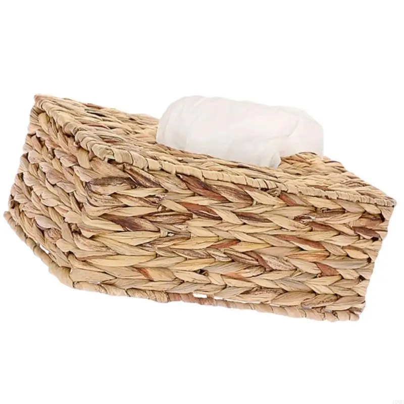 

Коробка для салфеток из натуральной тканой травы, украшение ручной работы, элегантный держатель для бумажных полотенец JOMD