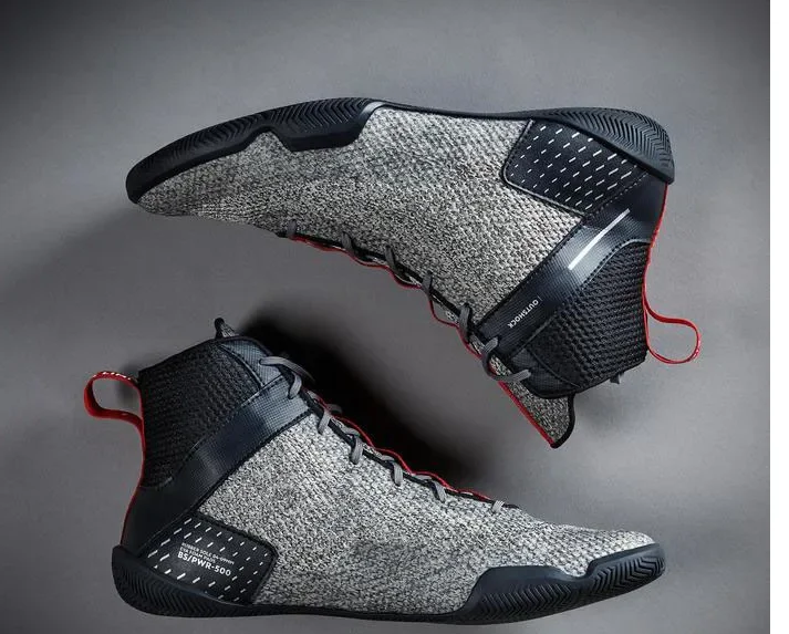 [TB02]Boxing shoes men\'s Sanda shoes high to help fighting training shoes wrestling shoes ankle boots boots boxing shoes female
