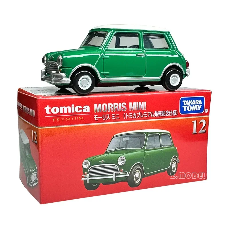 TAKARA TOMY TOMICA diecast alloy model Black Box TP12 Morris MINI Mini First return, Children\'s Day gift toy for boys.