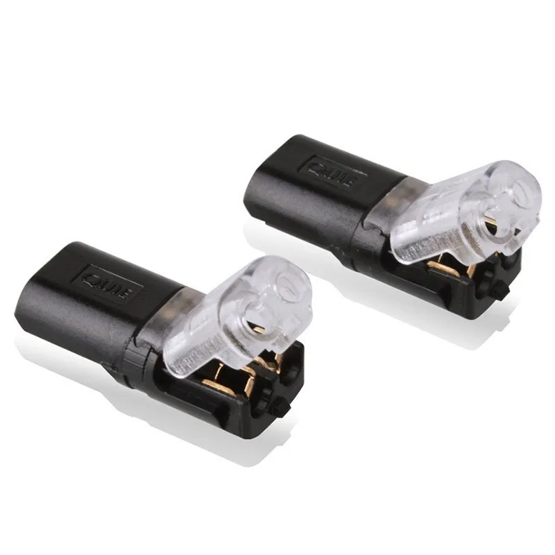 H-type Solder Free Terminal With Transparent Cover Connector Double Wire Docking Led Light Convenient With Wiring Plug B5
