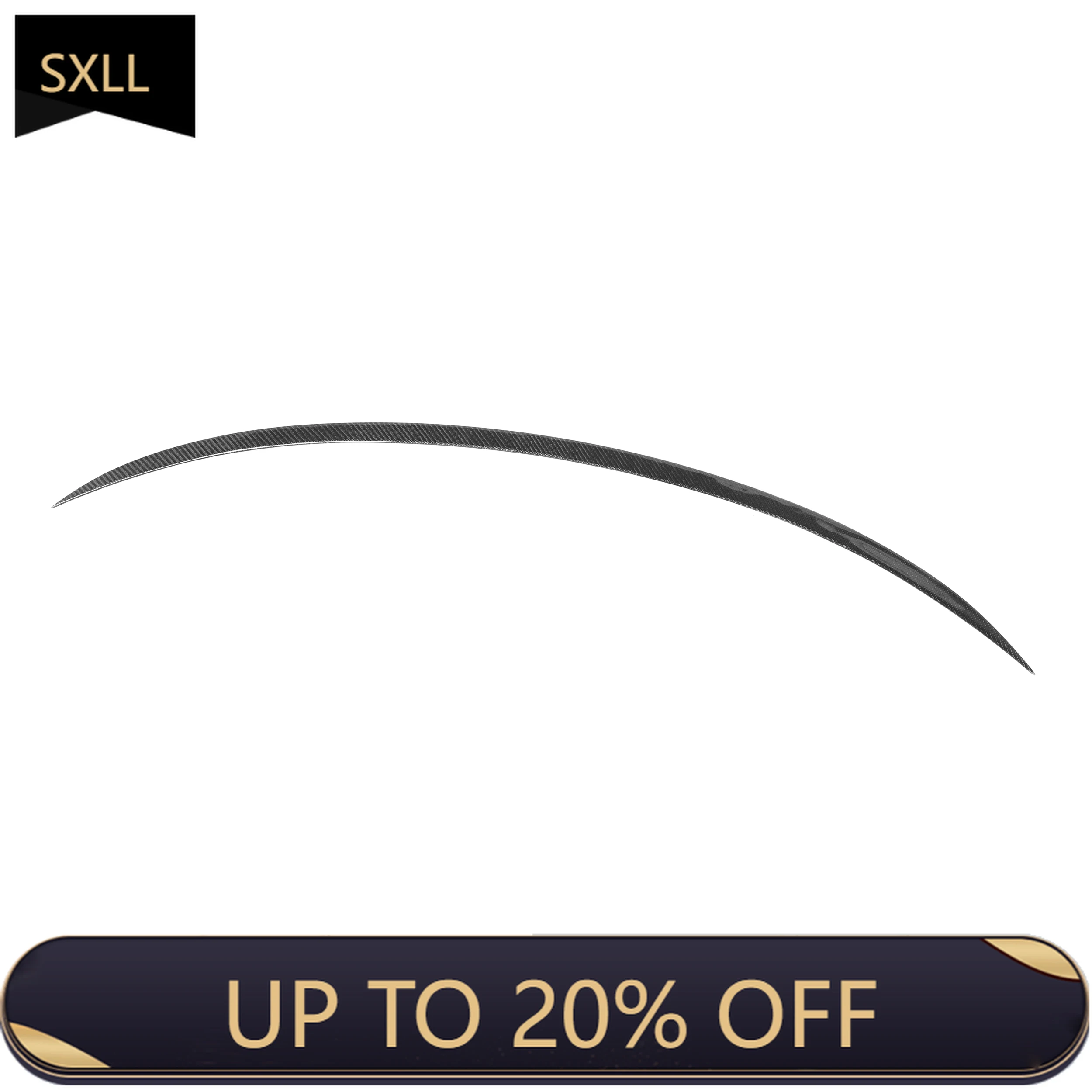 

SXLL Style carbon fiber rear trunk lip, CLE W236 Coupe 2024 + rear spoiler