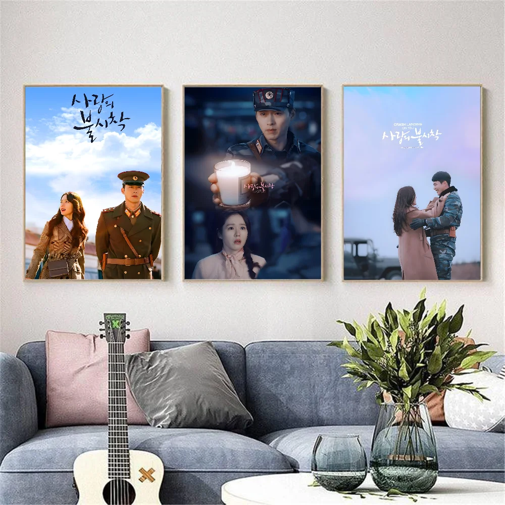 Korean Crash Landing on You Poster HD art sticky wall waterproof home living room bedroom bar aesthetic decoration
