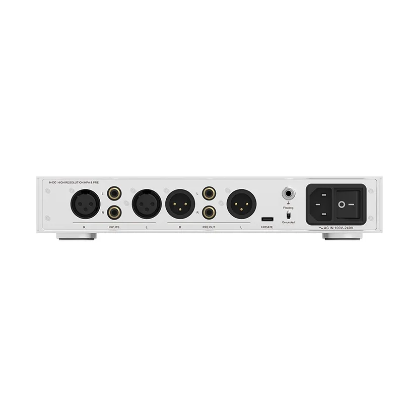 SMSL H400 Headphone Amplifier Full Balanced Hi-end Preamp 15W*2 6.35mm 4.4mm XLR RCA High Power Op-AMP 133dB With Remote Control