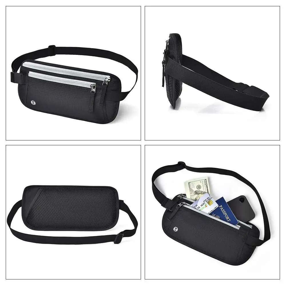 Security RFID Passport Bag Multicolor Phone Pouch Waist Pack Anti Theft Wallet Travel Storage Bag Bussiness Trip