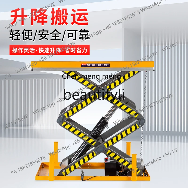 Z189 Custom Electric Hydraulic Lifting Platform 2 Ton Fixed Lifting Machine  Warehouse Loading and Unloading Platform Lifting Ma
