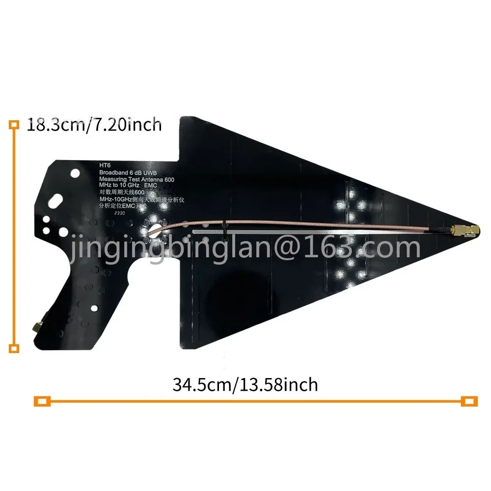 HT6 Logaritmische Periodieke Antenne 0,6-10 GHz Richtingzoekende Antenne Spectrumanalyzer Signaalanalyse Positionering EMC