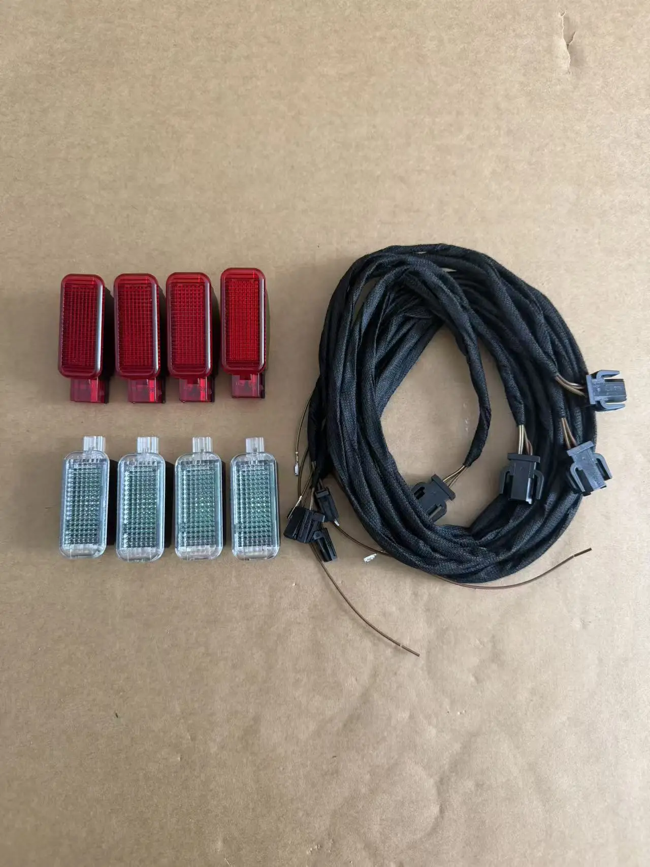 For Audi A3 8V Q3 Q2 A4 A5 Q5 B8 Q9 A6 A7 Upgrade LED Door Light Red Door Warning Light