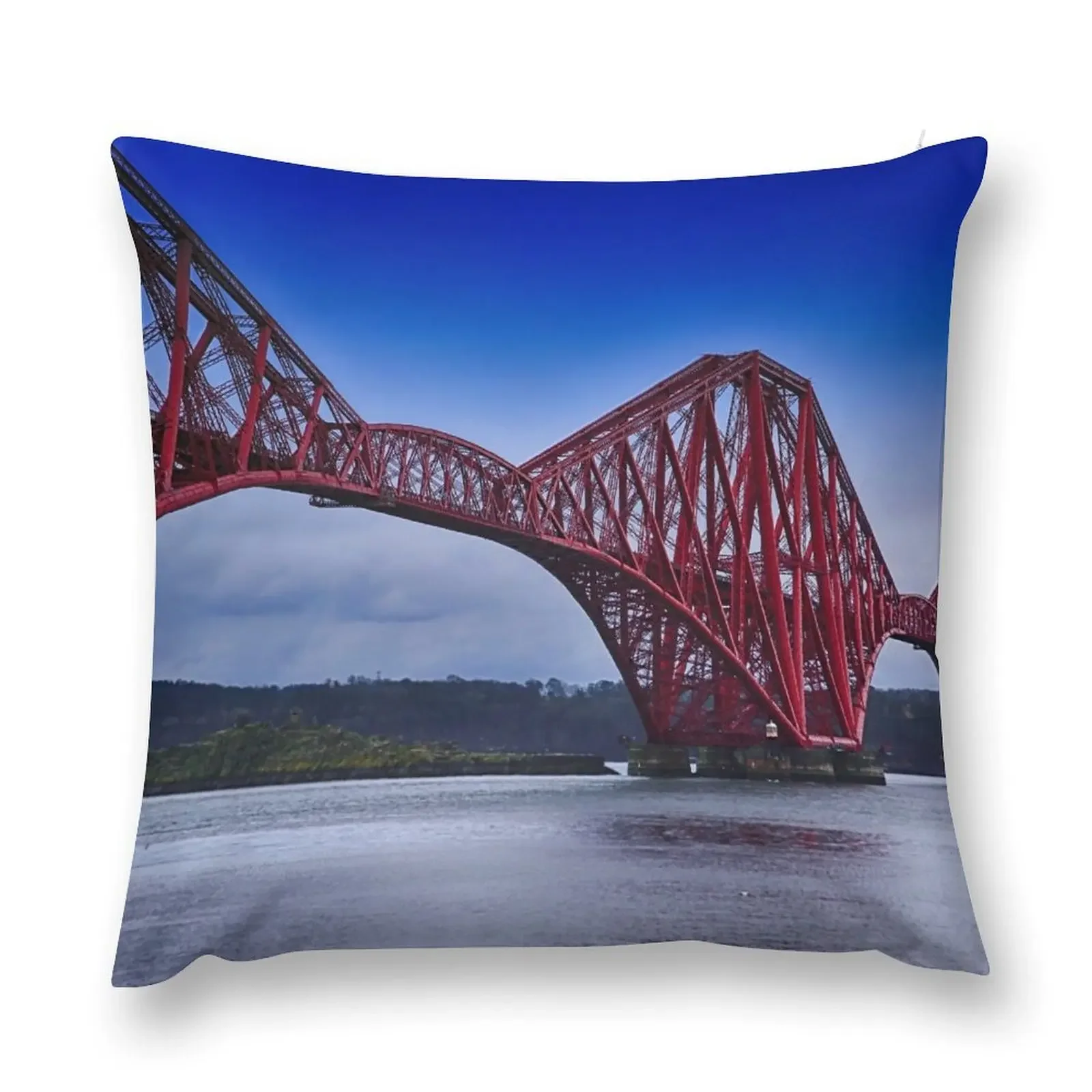 

The Forth Rail Bridge Throw Pillow Pillow Cover Sofa Cover pillow