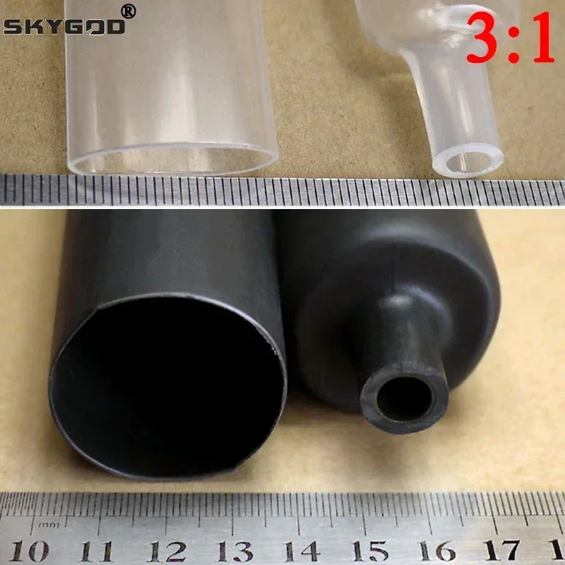 

1~200M 3:1 Heat Shrink Tube 1.6/2.4/3.2/4.8/6.4/7.9/9.5/12.7/15.4/19.1/25.4/30/39/50mm With Double Wall Glue