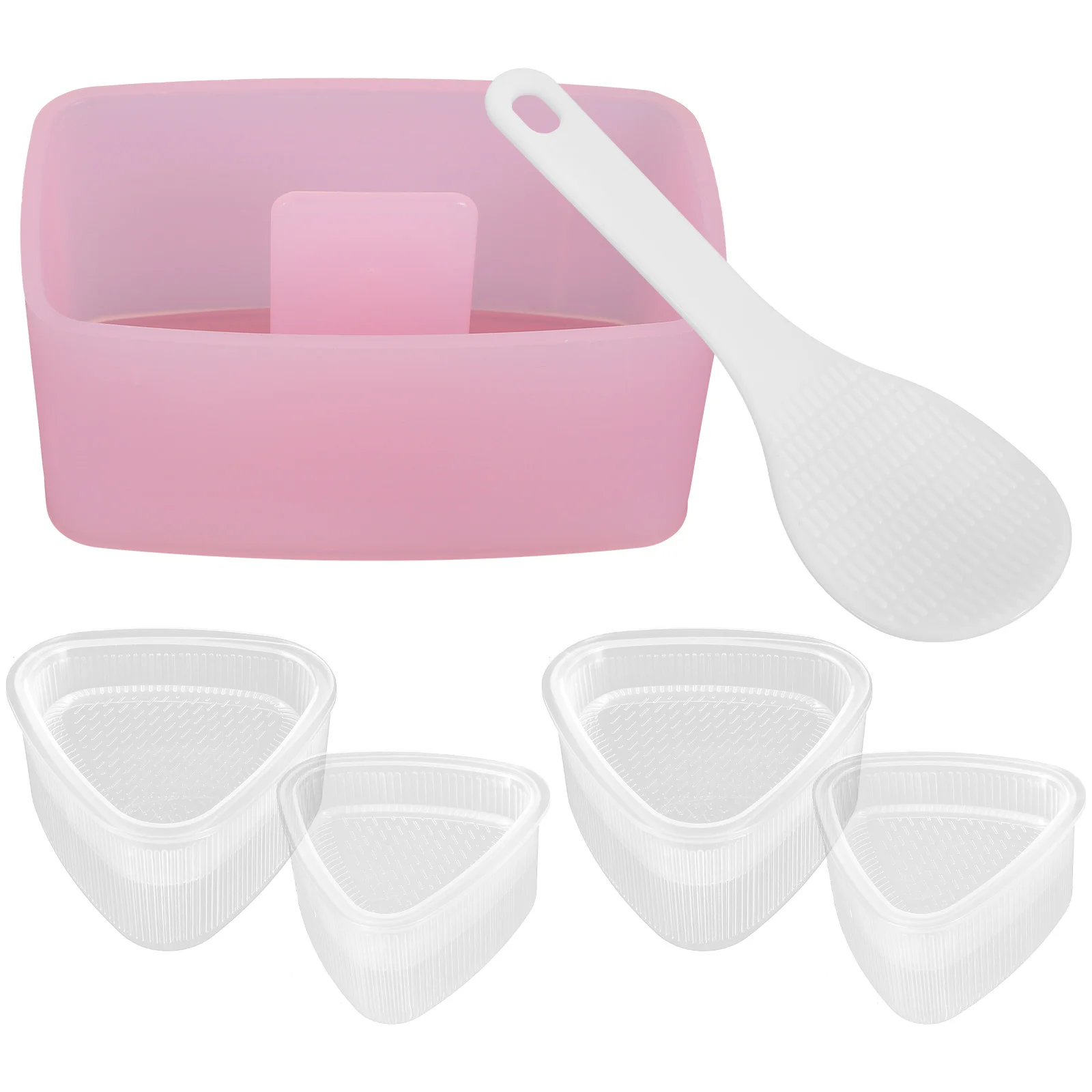 

1Set Multi-Layer Sushi Mold Kit Sushi Press Maker DIY Rice Ball Molds Versatile for Onigiri Sandwiches Cakes Kitchen