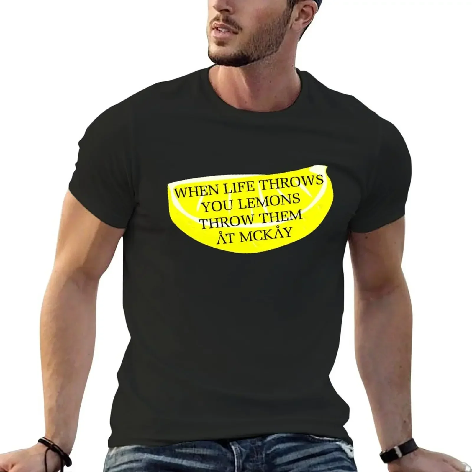 When life throws you lemons T-Shirt Blouse cotton graphic tees designer shirts korean fashion mens cotton t shirts