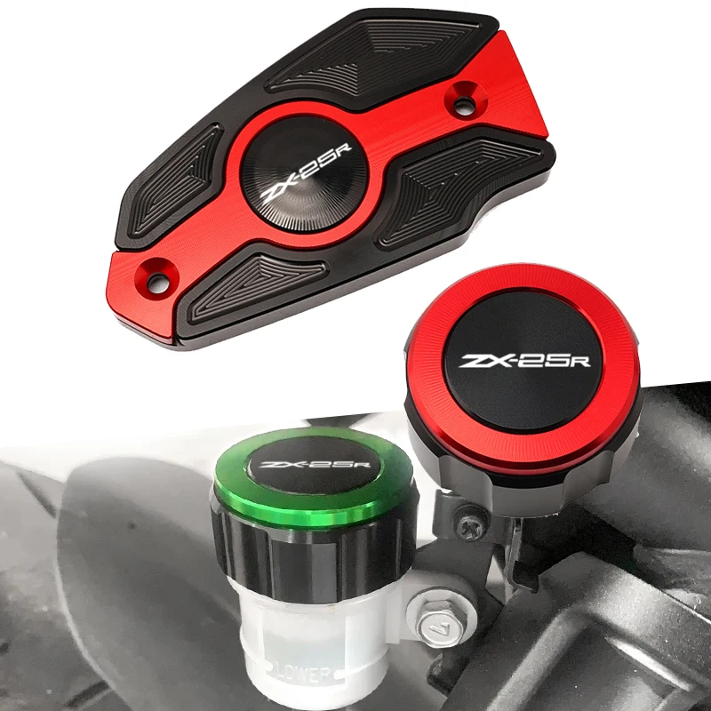 

Motorcycle Accessories CNC Front Brake Reservoir Fluid Tank Oil Cup Cover Fit For ZX-25R ZX25R ZX 25R 2020-2023