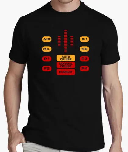 Hot sale Summer style CAMISETA EL COCHE FANTASTICO PANEL DE CONTROL KNIGHT RIDER KITT SHIRT MAGLIETTA Tee shirt