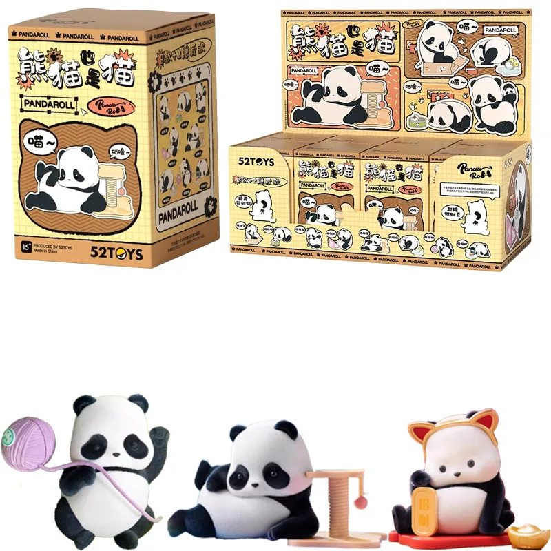 

52TOYS Panda Roll Blind Box Pandas также часть серии Cat, аниме, слепая коробка, коллекционные детские игрушки,гадайте, загадочная коробка, подарки