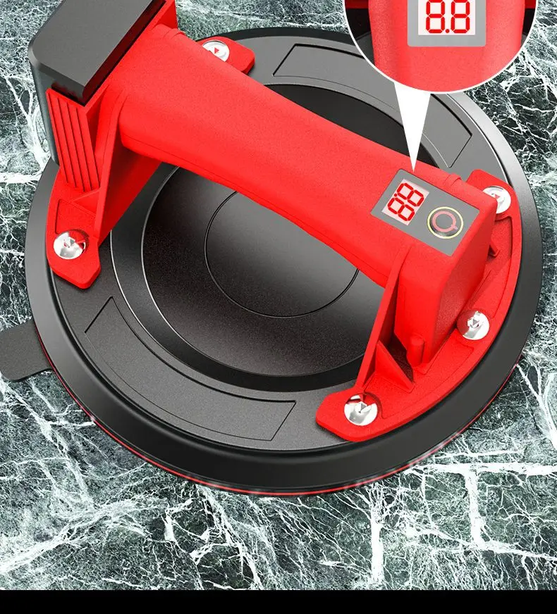 Forte ventosa a vácuo para elevação de vidro, elétrico, resistente, telha levantador, novo, 200kg, 8 polegadas