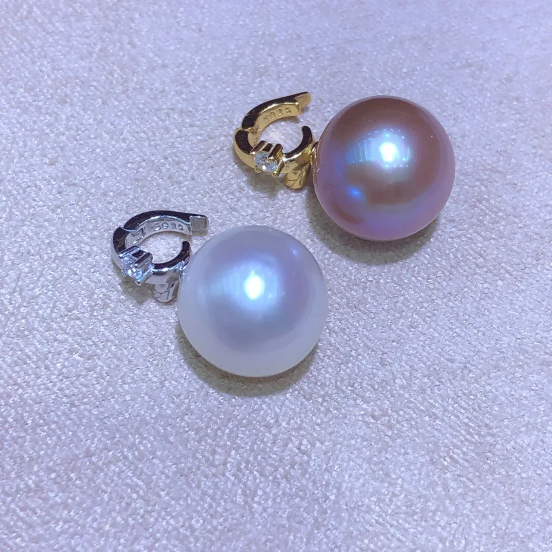 

Wholesale S925 Sterling Silver Pendant Mount Base Mountings Findings Parts Fittings Accessories for 8-13mm Pearls 10pcs/lot