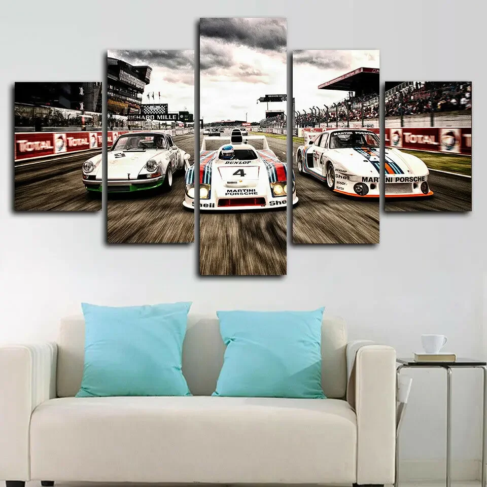 No Framed 1978 Luxury car 935 936 RAC 5 Panel Canvas Picture Print Wall Art Canvas Painting Wall Decor for Living Room Poster