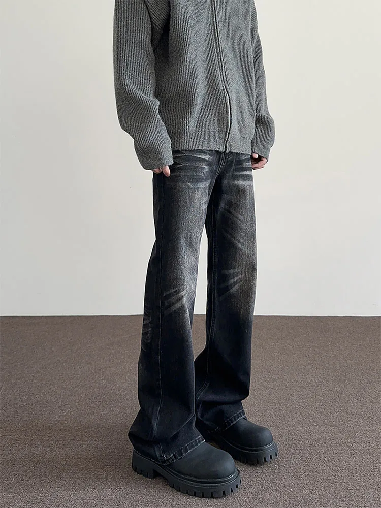 

Мужские джинсы Waed Bla: модные, в стиле ретро, американские, зауженные, слегка расклешенные, длинные брюки Cleanfit, трендовые брендовые джинсы