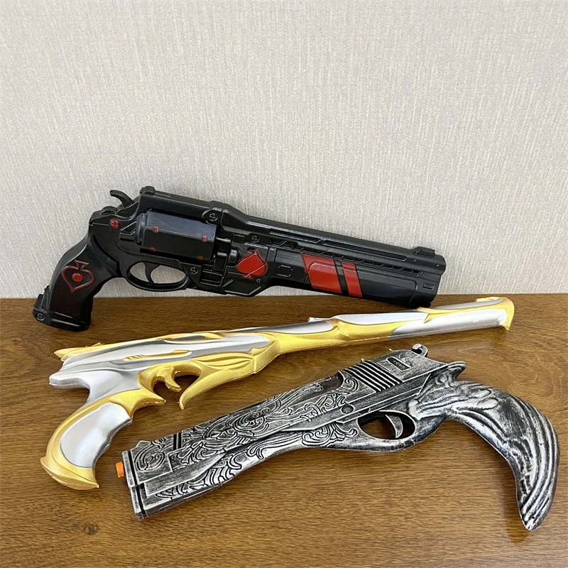 銃モデルコスプレレッドハートズリボルバー銃武器小道具レーザーライフル射撃なし安全PUゴムギフトおもちゃ