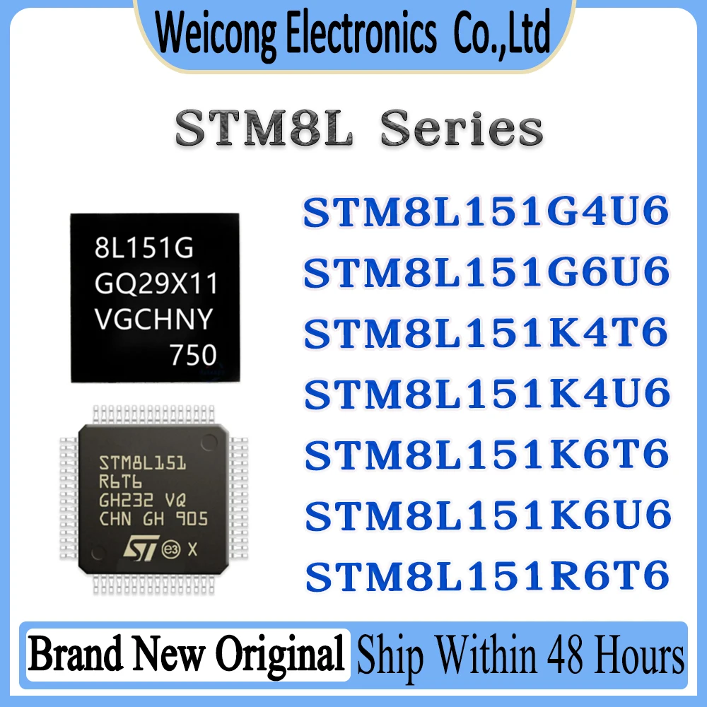 STM8L151G4U6 STM8L151G6U6 STM8L151K4T6 STM8L151K4U6 STM8L151K6T6 STM8L151K6U6 STM8L151R6T6 STM8L151R8T6 STM8L STM ST IC MCU Chip