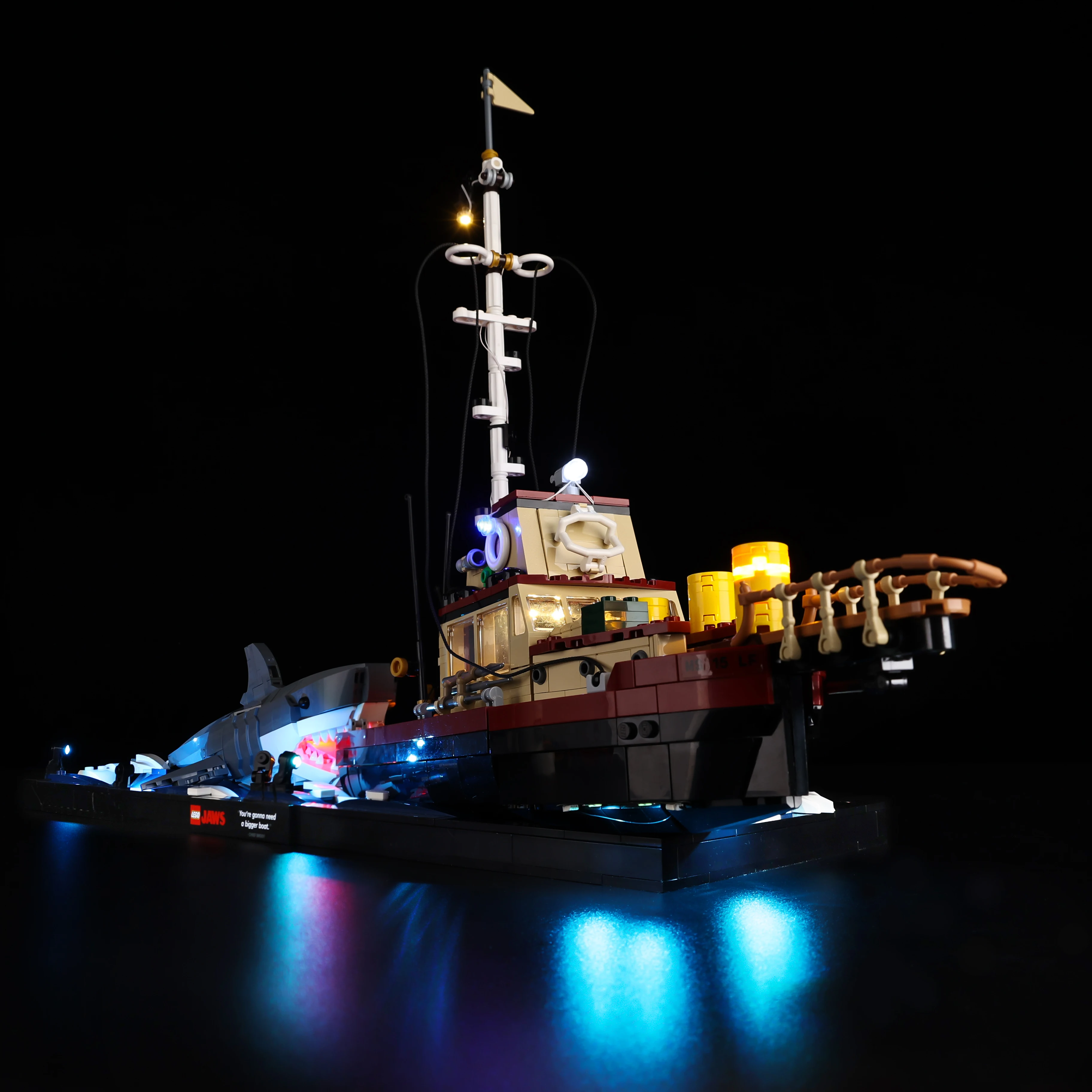 Set di illuminazione a LED senza modello adatto per LEGO Jaws 21350 (escluse blocchi di costruzione)