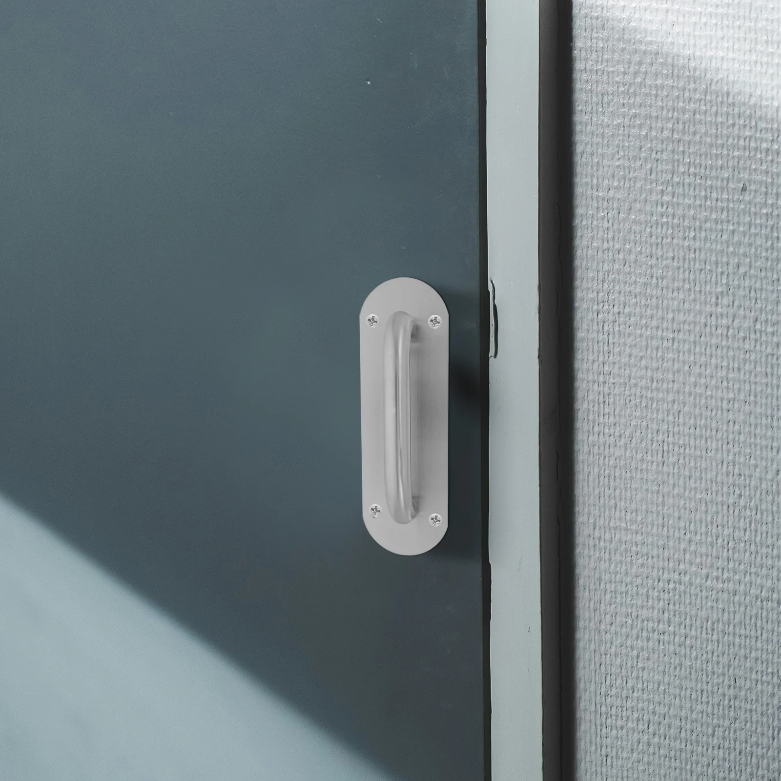 

Stainless Steel Oval Handle Pull Plate Heavy Duty For Kitchen Cabinet Fire Door Shed Sliding Glass Replacement Hardware